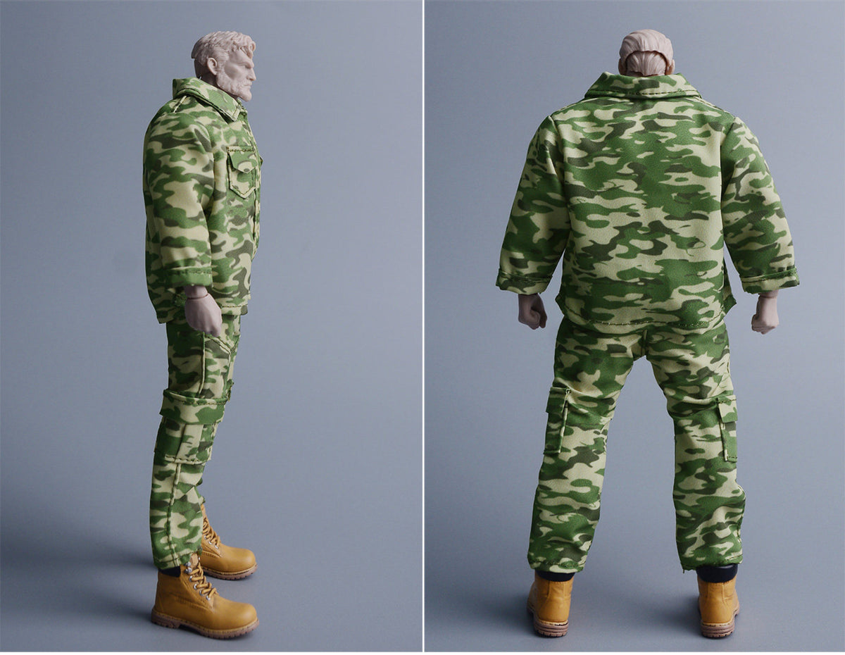 Custom 1/12 Clothing Accessories Military Uniform for 1/12 Scale Strong Body