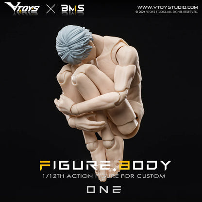 (Pre-Order) Vtoys x BMS 1/12 Super Articulated BODY ONE action figure VB002 white and VB003 yellow