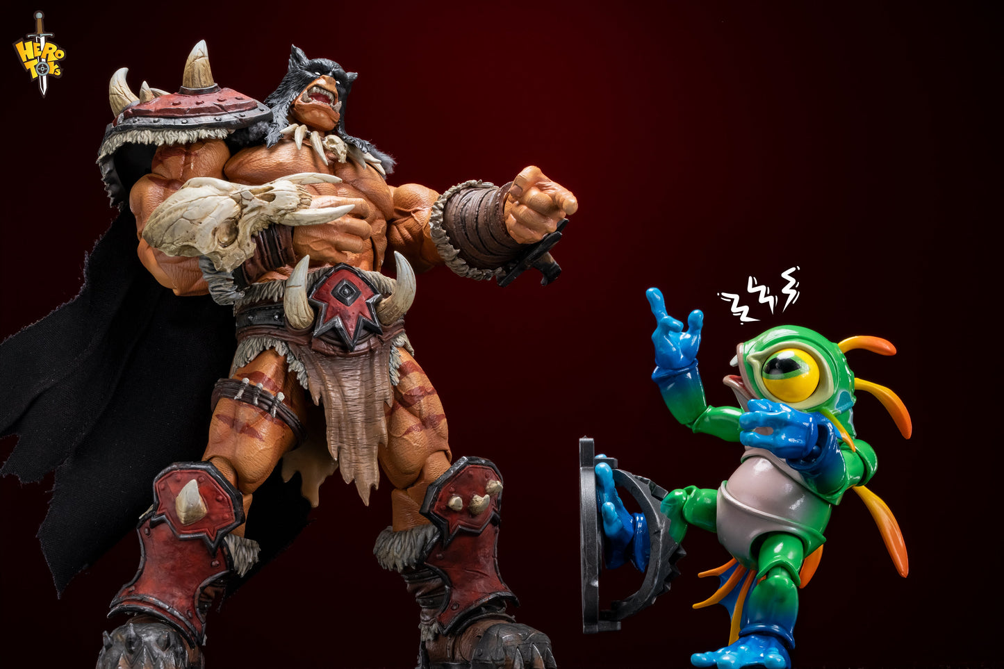 (Pre-Order) Hero Toys 1/10 Tribal Hunter Orc tracker and war bear action figure