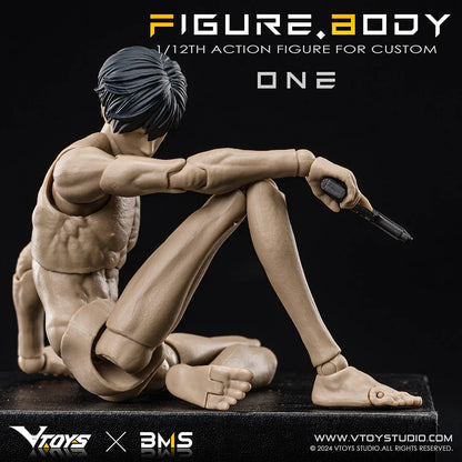 (Pre-Order) Vtoys x BMS 1/12 Super Articulated BODY ONE action figure VB002 white and VB003 yellow