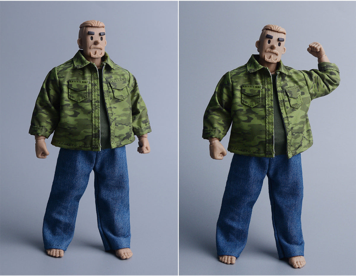 Custom 1/12 Clothing Accessories Military Uniform for 1/12 Scale Strong Body