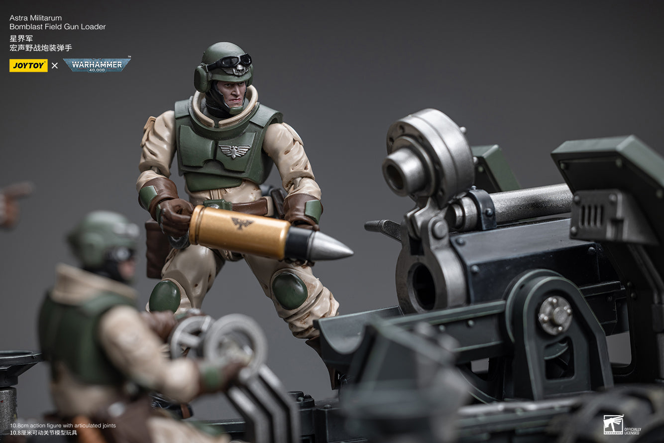 Warhammer 40K Astra Militarum Ordnance Team with Bombast Field Gun (In Stock)