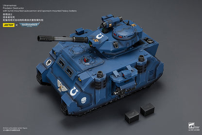 (Pre-Order) Warhammer 40k Ultramarines Predator Destructor with turret-mounted autocannon and sponson-mounted heavy bolters