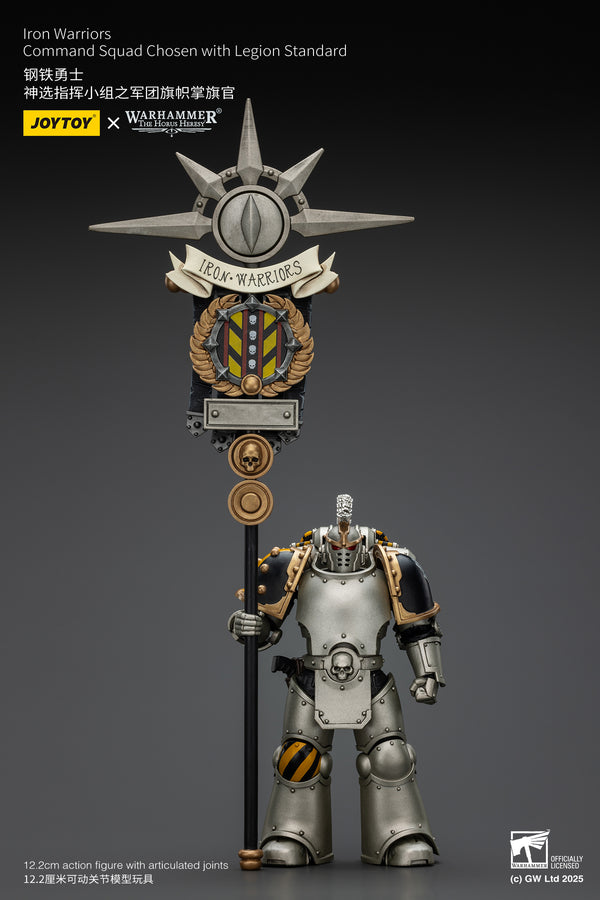 Warhammer The Horus Heresy Iron Warriors Command Squad Chosen with Legion Standard