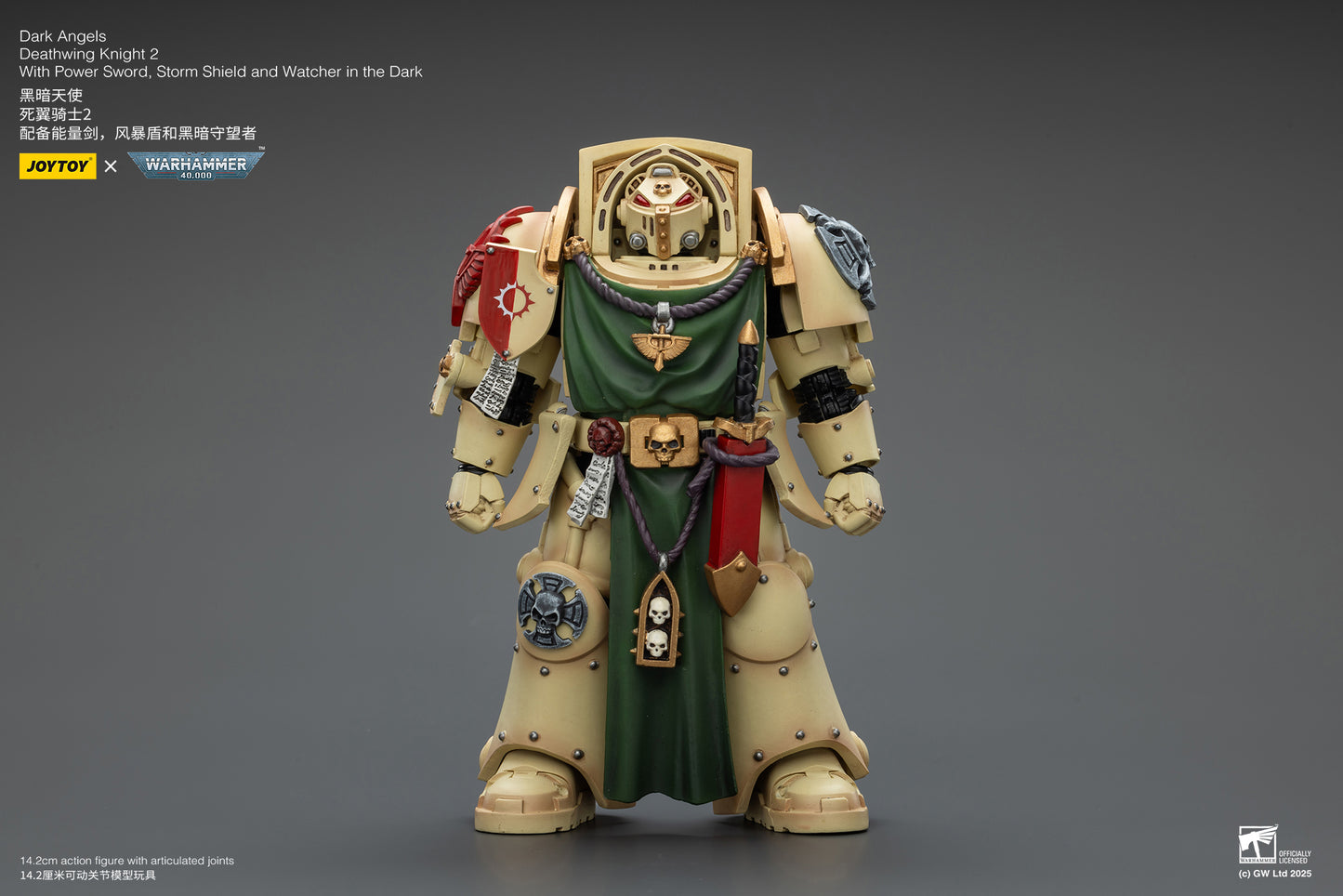 (Pre-Order) Warhammer 40k Dark Angels Deathwing Knight 2 With Power Sword, Storm Shield and Watcher in the Dark