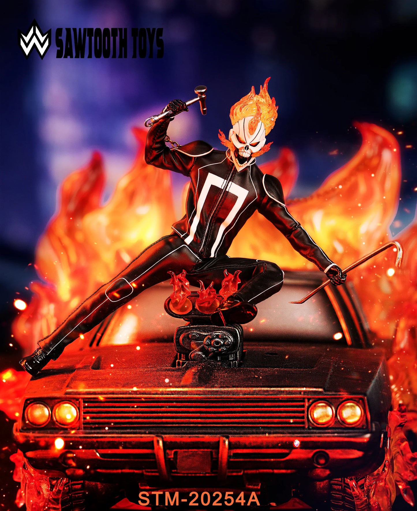 (Pre-Order) Sawtooth Toys 1/12 Flame Knight figure and Charger statue STM20254