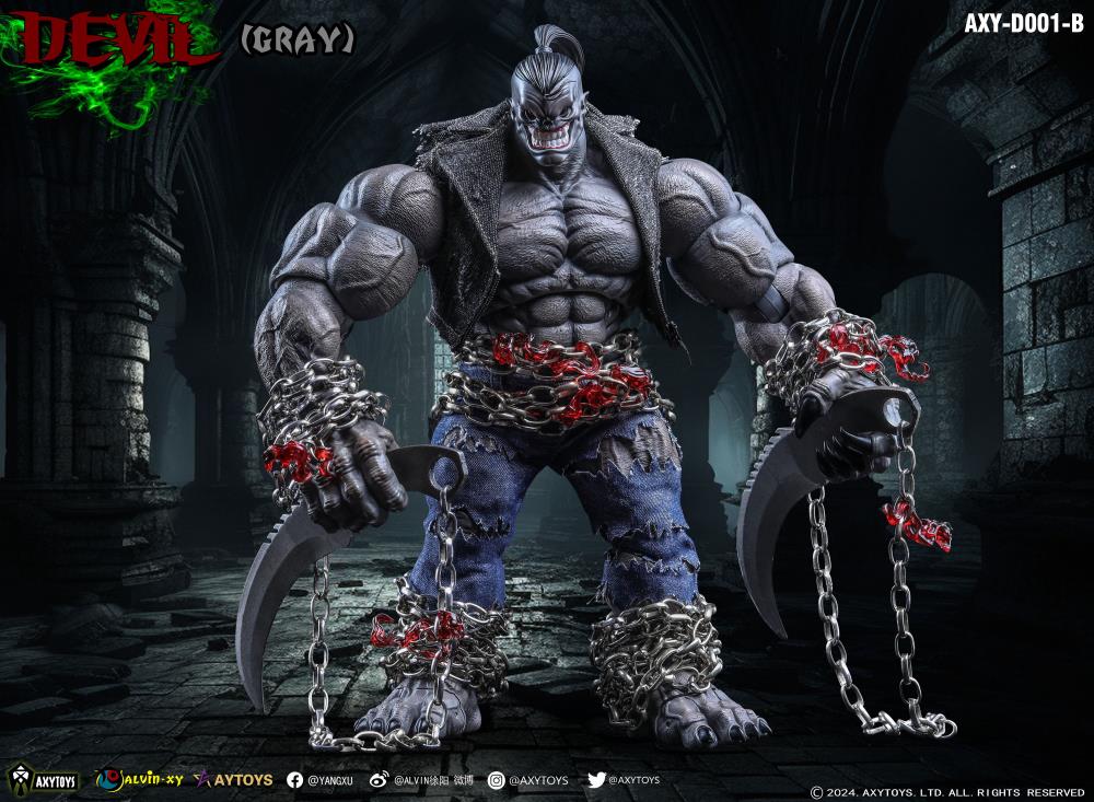 (Pre-Order) AXYTOYS Devil (Deluxe Gray Ver.) 1/12 Scale Action Figure