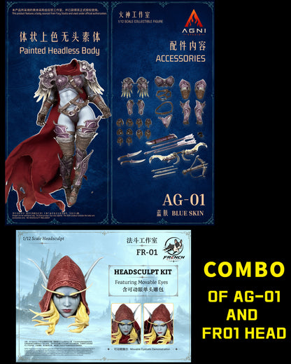 (Pre-Order) Agni Stuido 1/12 Fallen Huntress and FR Head Set Action figure