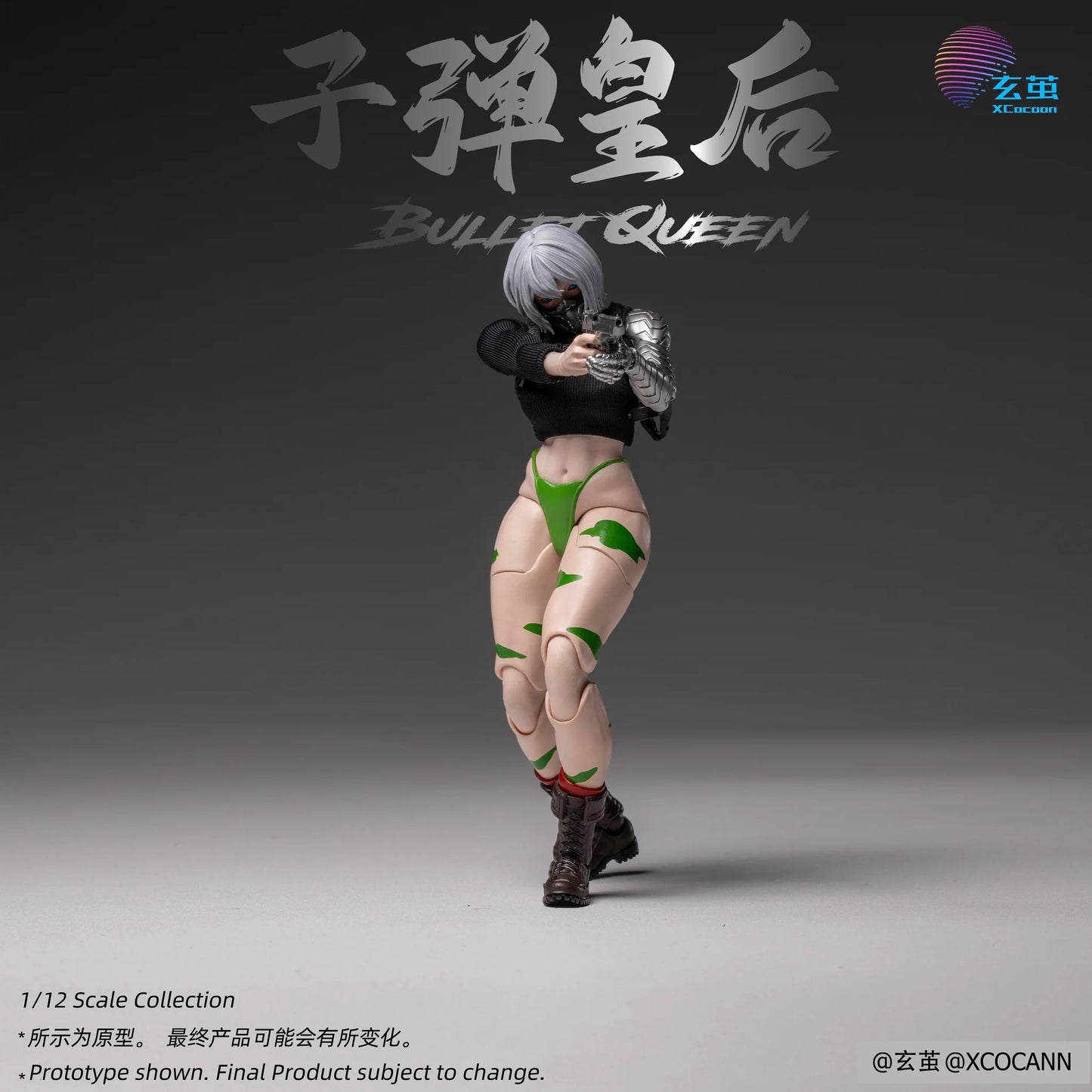 (Pre-Order) Xocann studio 1/12 Cyberpunk fighters Club NO.2 Bullet Queen action figure MF001 Kit