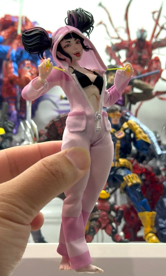 Custom 1/12 Action Figure Street Fighters Juri Han for Romankey Female Body