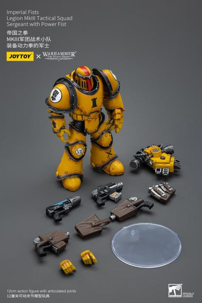 Warhammer 40K Imperial Fists Legion MkIII Tactical Squad  Sergeant with Power Fist (In Stock)