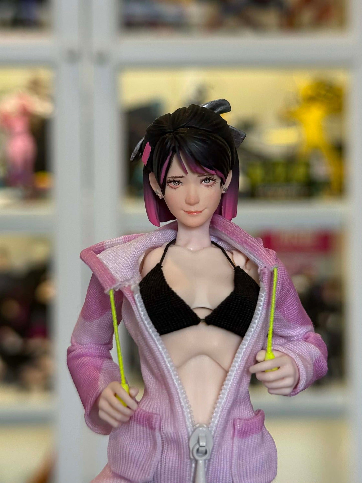 Custom 1/12 Action Figure Street Fighters Juri Han for Romankey Female Body
