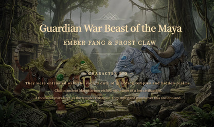 (Pre-Order) FURY TOYS Beast Series Maya Temple Tiger Ember Fang and Frost Claw FT01/02/03 and 04