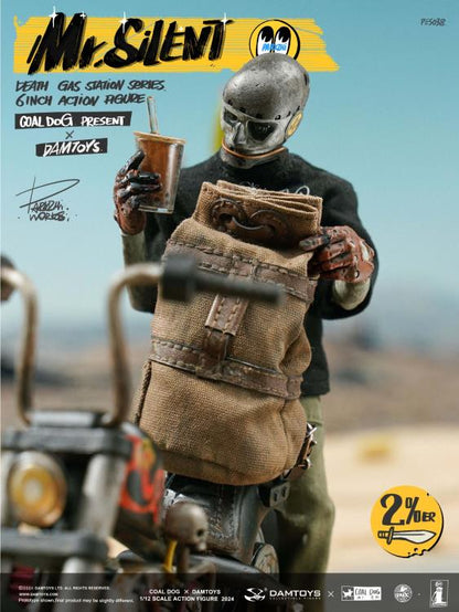 (Pre-Order) Death Gas Station Mr. Silent (Deluxe Edition) 1/12 Scale Action Figure with Motorcycle