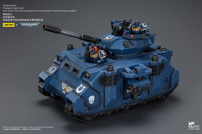 (Pre-Order) Warhammer 40k Ultramarines Predator Destructor with turret-mounted autocannon and sponson-mounted heavy bolters