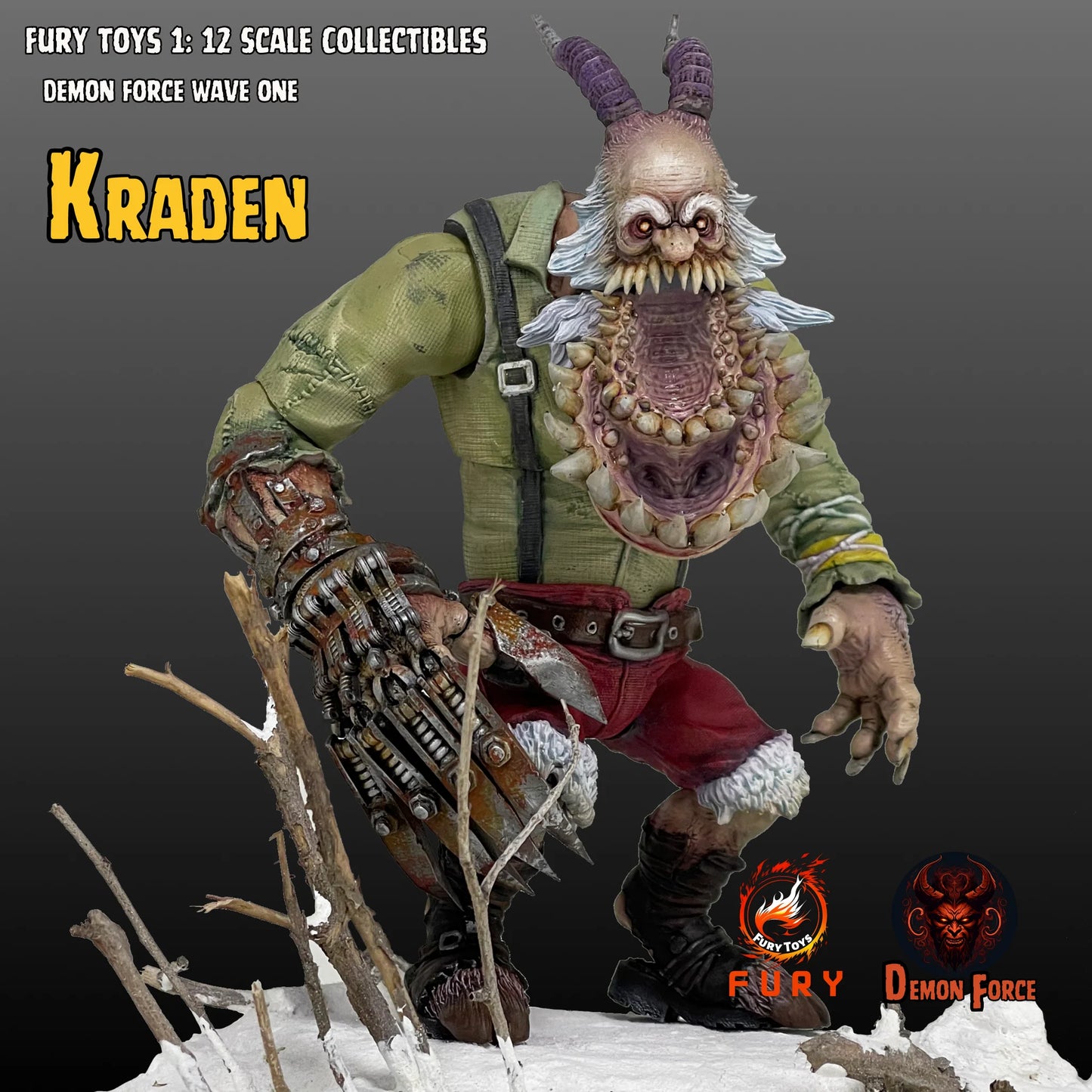 (Pre-Order) Fury toys Demon Force wave 1 1/12 The brother Kraden and Krynn 7 inches action figure