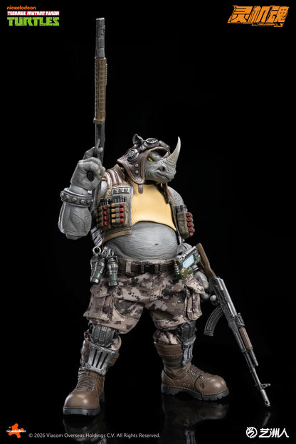 (Pre-Order) Lingjihun Official Licensed TMNT 1/12 Rocksteady