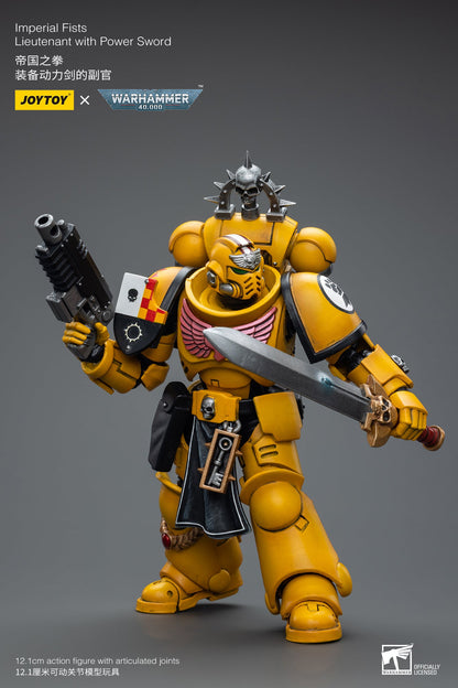Warhammer 40K Imperial Fists Lieutenant with Power Sword (In Stock)