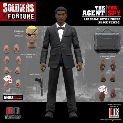 (Pre-Order) Soldiers of Fortune The Agent/The Spy (Black Tuxedo) 1/12 Scale Action Figure