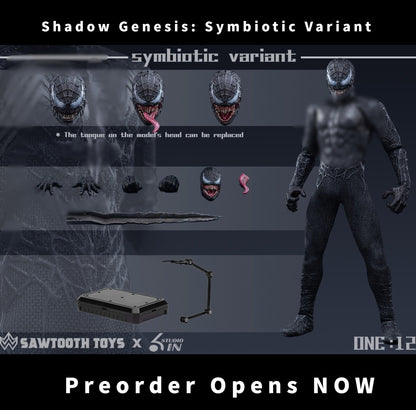 (Pre-Order) Sawtooth Toys x 6in Studio Shadow Genesis: Symbiotic Variant 1/12 action figure