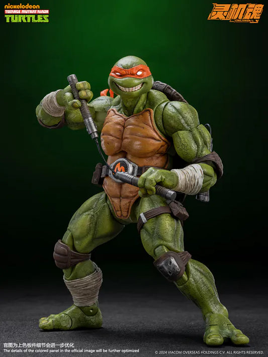 (Pre-Order) LINGJIHUN 1/12 TMNT Michelangelo Action Figure