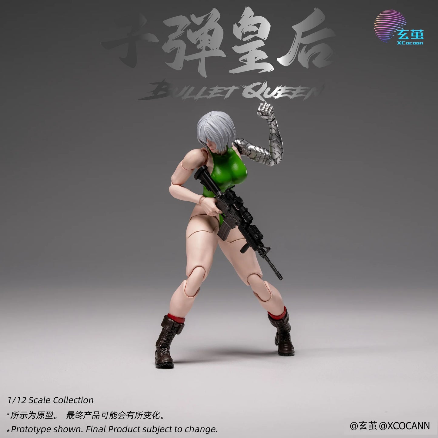 (Pre-Order) Xocann studio 1/12 Cyberpunk fighters Club NO.2 Bullet Queen action figure MF001 Kit