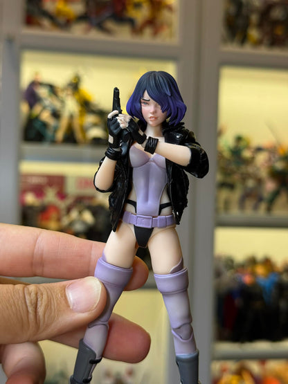 Custom 1/12 Action Figure Ghost in the Shell Motoko Kusanagi Head Sclupt (Figure Not included)