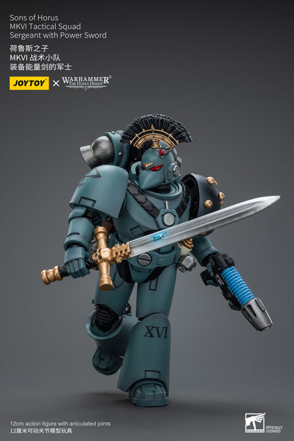 Warhammer The Horus Heresy Sons of Horus MKVI Tactical Squad Sergeant with Power Sword (In Stock)