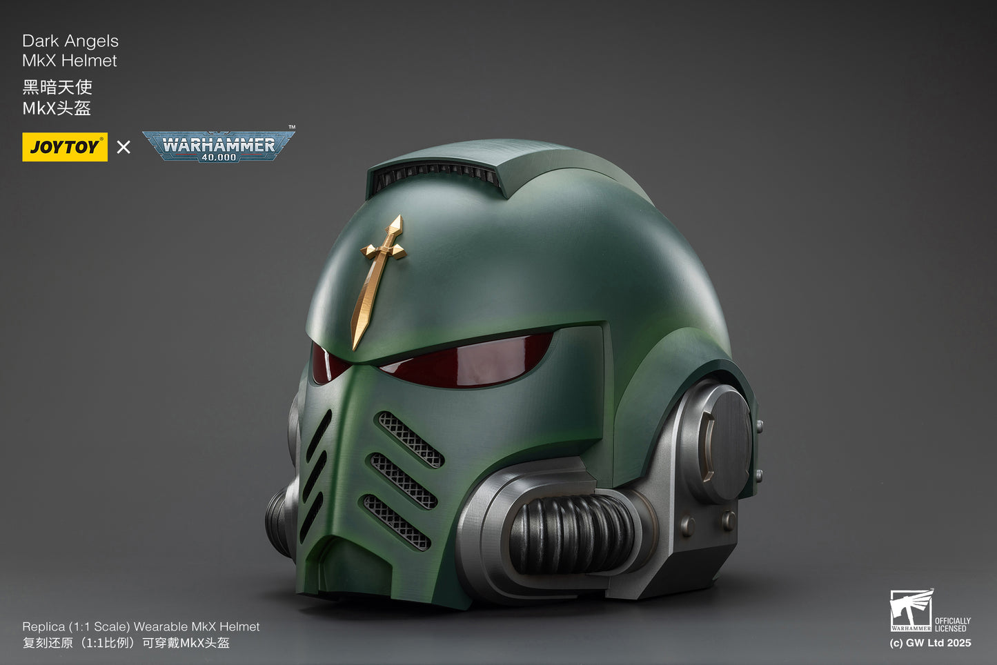 (Pre-Order) Warhammer 40k Dark Angels MkX Helmet