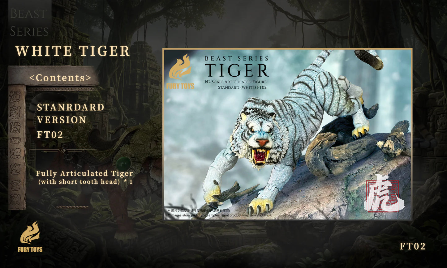 (Pre-Order) FURY TOYS Beast Series Maya Temple Tiger Ember Fang and Frost Claw FT01/02/03 and 04