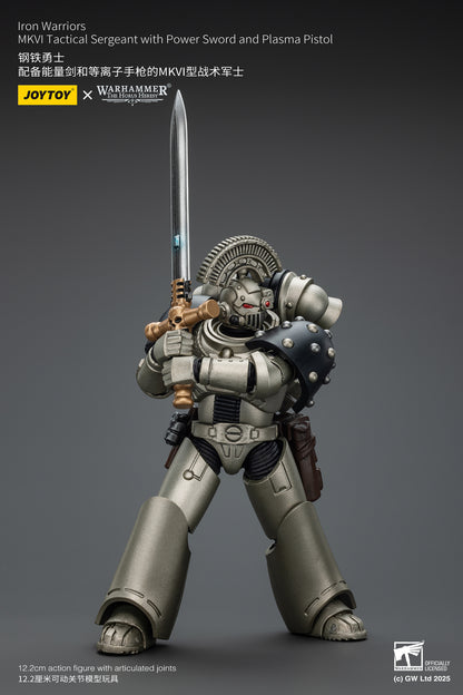 (Pre-Order) Warhammer The Horus Heresy Iron Warriors MKVI Tactical Sergeant with Power Sword and Plasma Pistol