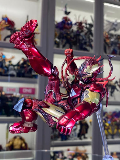 Customs Revoltech Amazing Yamaguchi Carnage + Iron man action Figure