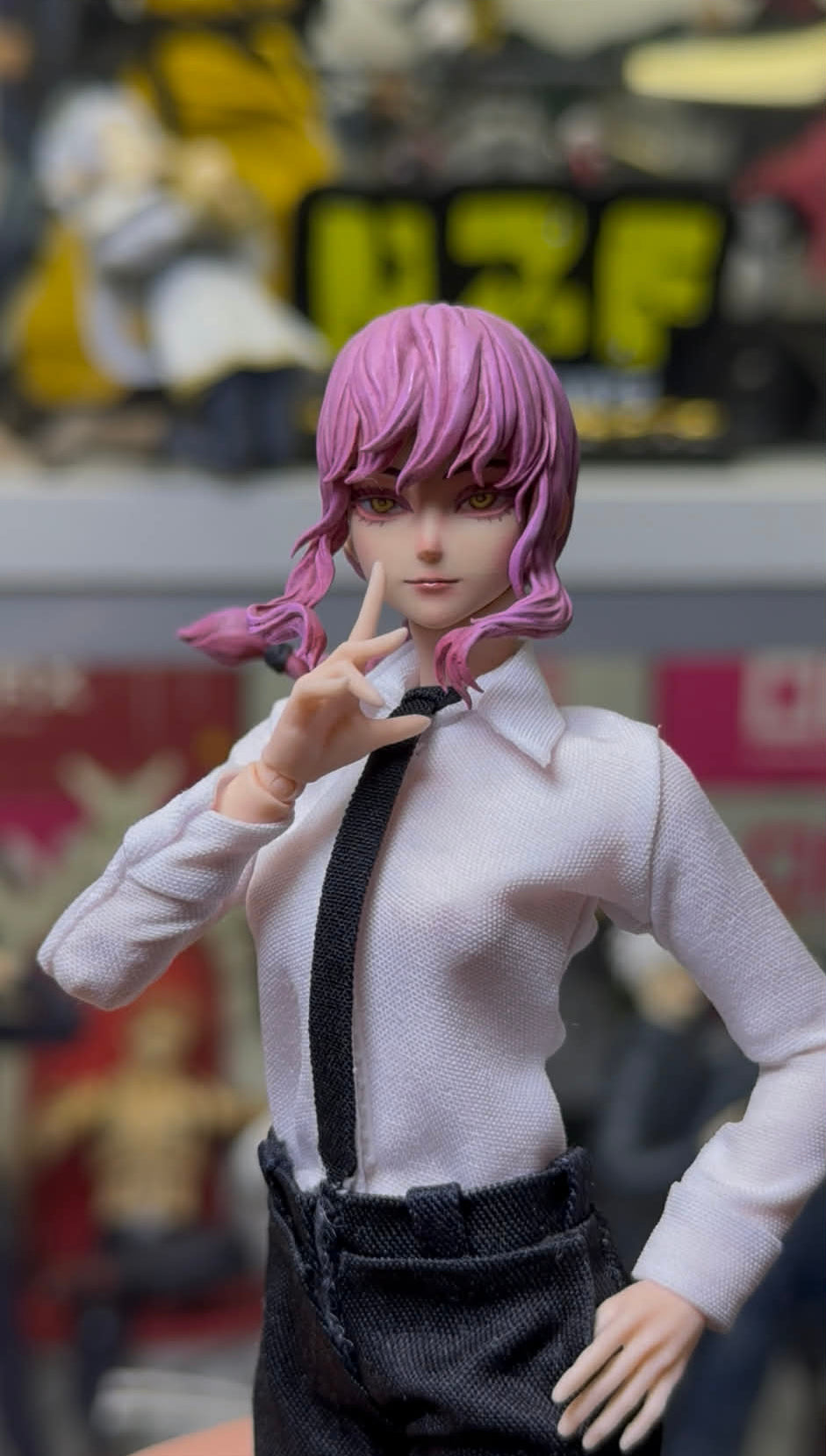 Custom 1/12 Action Figure Chainsaw Man Makima Control Devil for Romankey Body