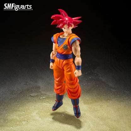 S.H.Figuarts Super Saiyan God Goku (Saiyan God Instilled With the Light of Righteous Hearts) Action Figure (In Stock)