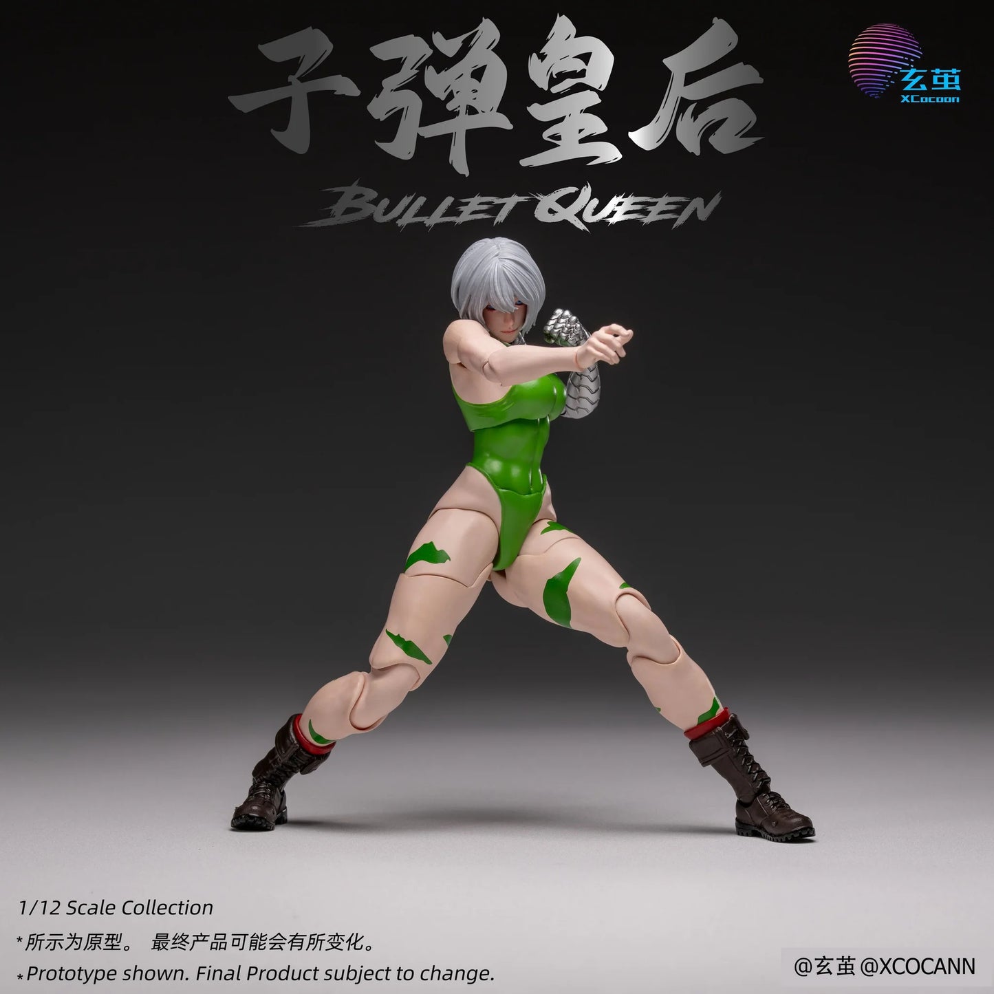 (Pre-Order) Xocann studio 1/12 Cyberpunk fighters Club NO.2 Bullet Queen action figure MF001 Kit