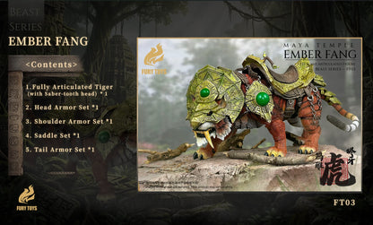 (Pre-Order) FURY TOYS Beast Series Maya Temple Tiger Ember Fang and Frost Claw FT01/02/03 and 04