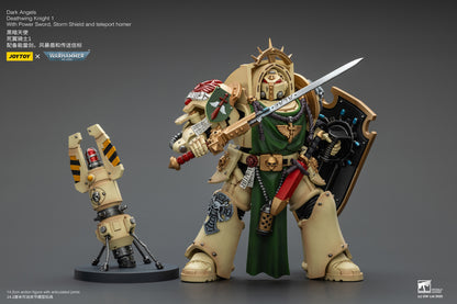 (Pre-Order) Warhammer 40k Dark Angels Deathwing Knight 1 With Power Sword, Storm Shield and teleport homer