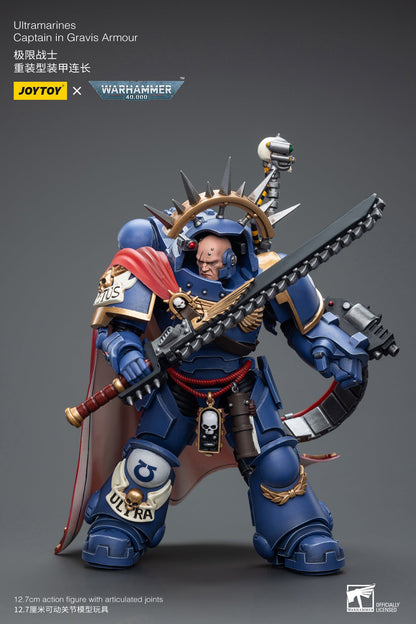 Warhammer 40K Ultramarines Captain in Gravis Armour (In Stock)