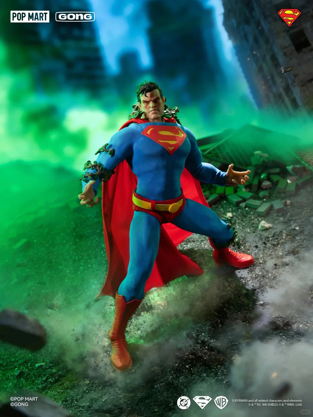 POPMART GONG 1/12 Official Licensed DC Hush Superman Action Figure