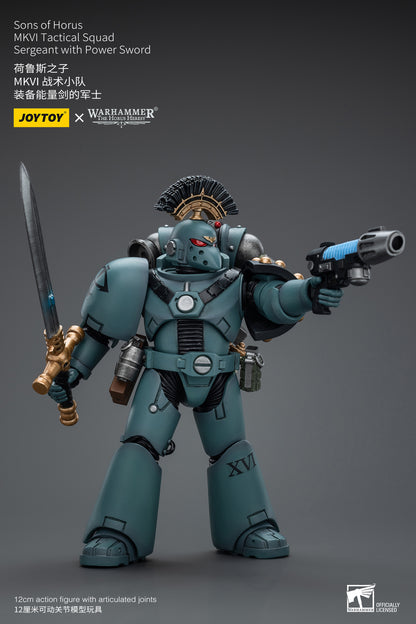 Warhammer The Horus Heresy Sons of Horus MKVI Tactical Squad Sergeant with Power Sword (In Stock)