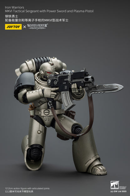 (Pre-Order) Warhammer The Horus Heresy Iron Warriors MKVI Tactical Sergeant with Power Sword and Plasma Pistol