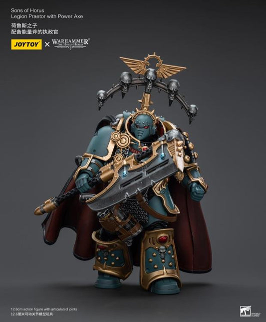 Warhammer 40k Sons of Horus Legion Praetor with Power Axe 1/18 Scale Action Figure (In Stock)