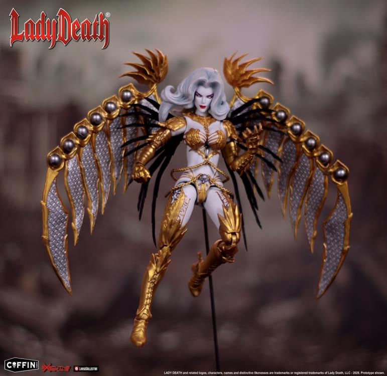 (Pre-Order) EXECUTIVE REPLICAS Lady Death (Gold Ver.) 1/12 Scale Action Figure