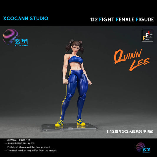 (Pre-Order) Cocann Studio 1/12 Fight Female Figure series Quinn Lee figure and MountainMoon PJ01 Block Accessory kit