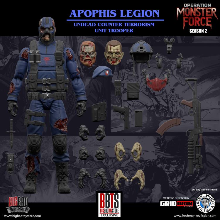 Operation: Monster Force Apophis Legion Counter Terrorism Unit Trooper 1/12 Scale Figure