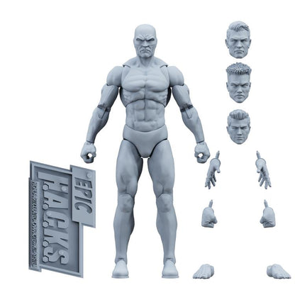 (Pre-Order) BFS Epic H.A.C.K.S. Blanks Shady Gray Male 1/12 Scale Action Figure