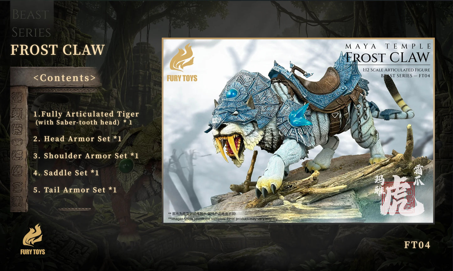 (Pre-Order) FURY TOYS Beast Series Maya Temple Tiger Ember Fang and Frost Claw FT01/02/03 and 04