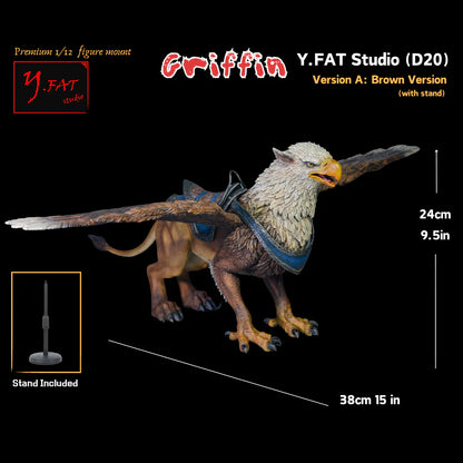 (Pre-Order) YFAT Studio (D20) Premium 1/12 figure mount Griffin Brown Version