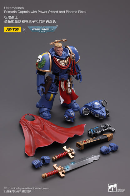 (Pre-Order) Warhammer 40K Ultramarines Primaris Captain with Power Sword and Plasma Pistol
