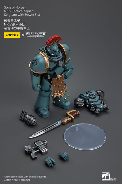 (Pre-Order) Warhammer The Horus Heresy Sons of Horus MKIV Tactical Squad Sergeant with Power Fist
